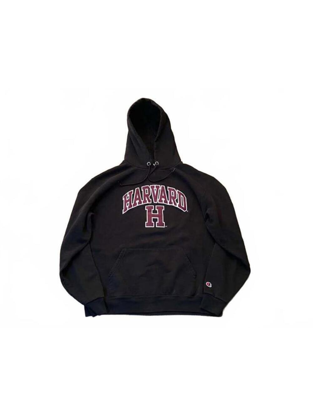 Champion Harvard Hoodie Size Large Black